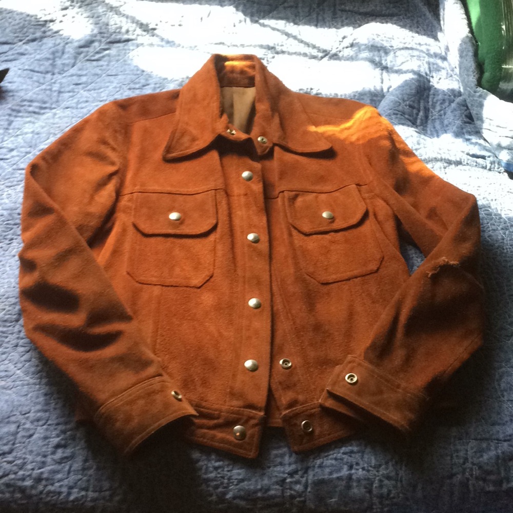 Brushed cowhide Levi style jacket